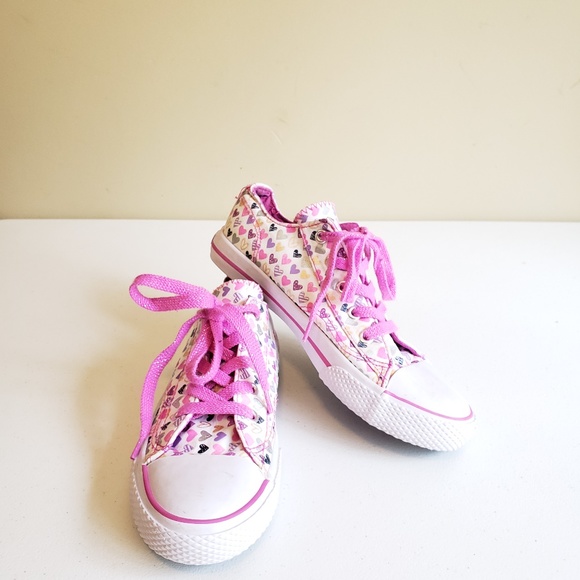 AirWalk LEGACEE Heart Print Canvas Shoes/ Sneakers - Picture 3 of 6